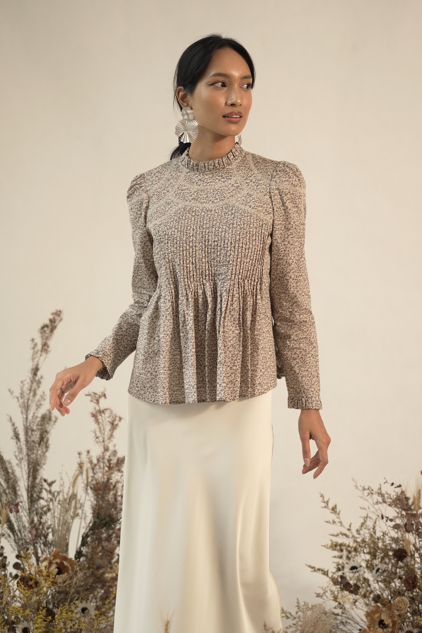 JANNAH TOP IN DUSTY LAVENDER