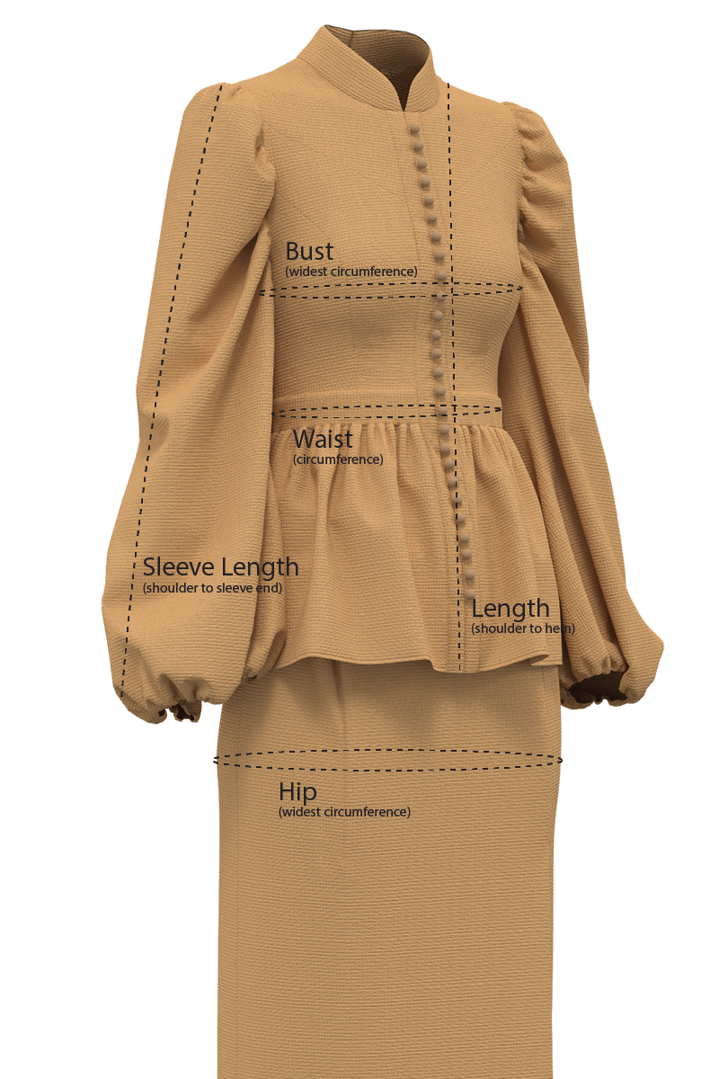 OPAL KURUNG IN ROSE BEIGE SILHOUETTE