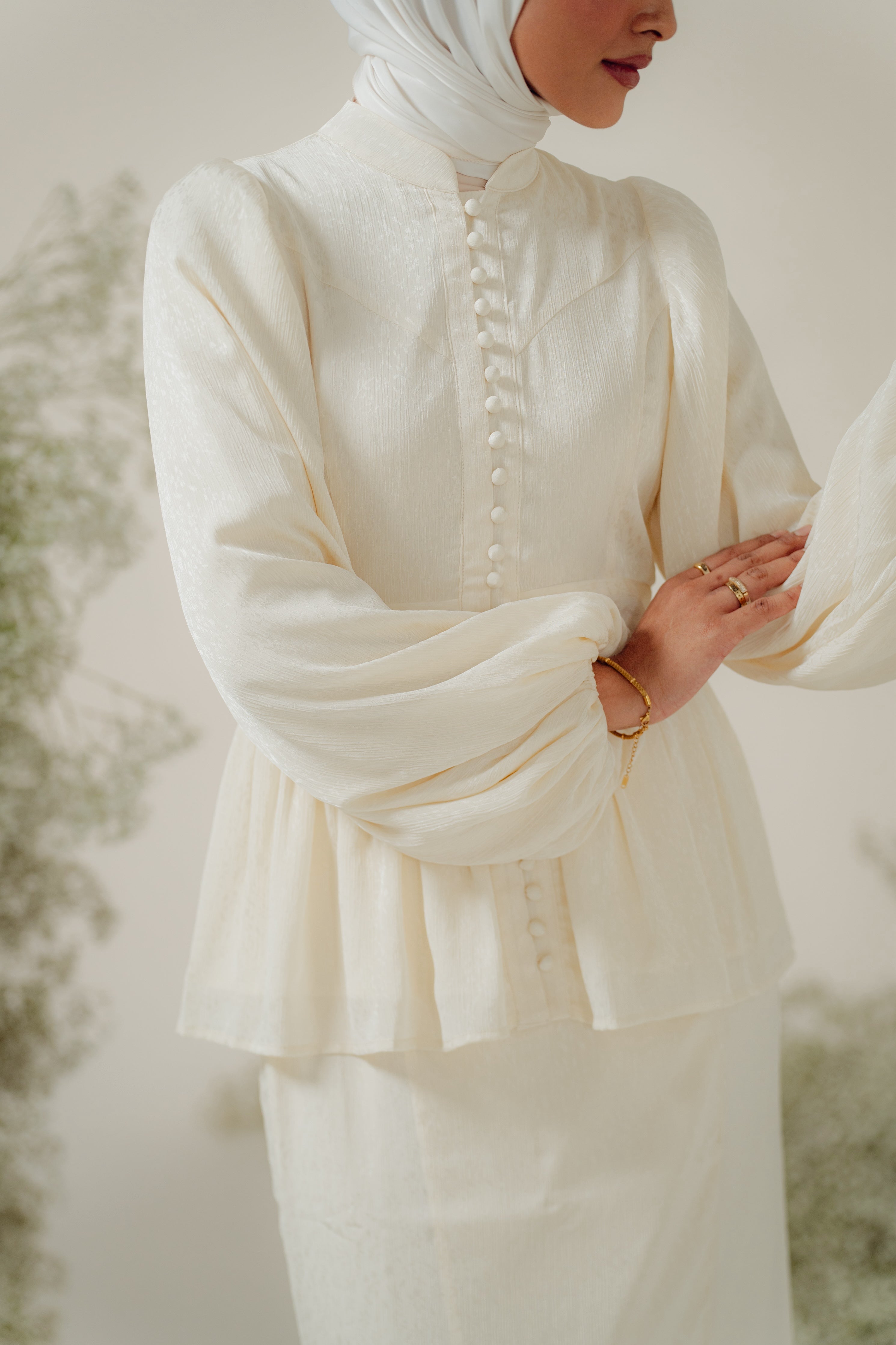 The Opal Kurung in Light Butter Yellow