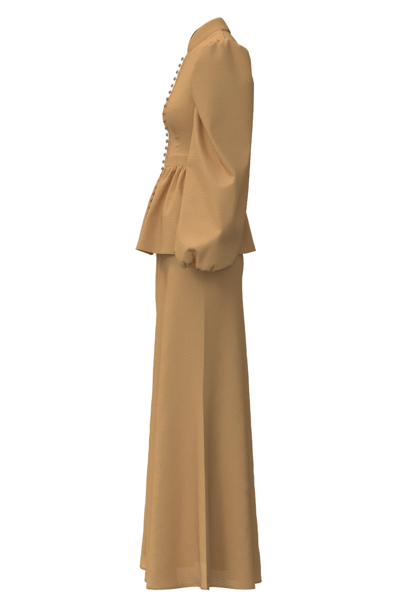 OPAL KURUNG IN ROSE BEIGE SILHOUETTE