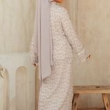 The Thalia Kurung in Dusty Lavender