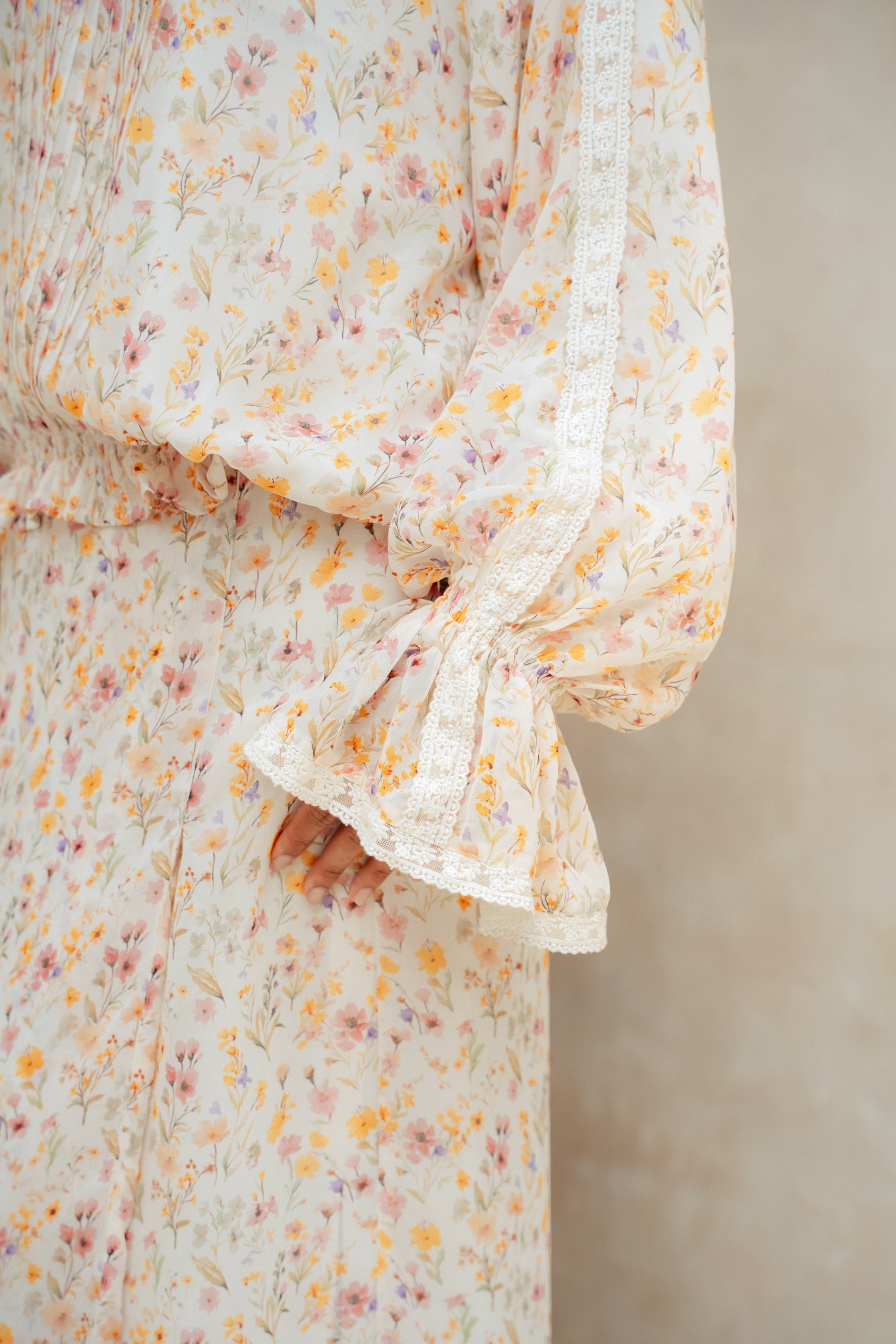 The Celestine Kurung in Destiny Floral