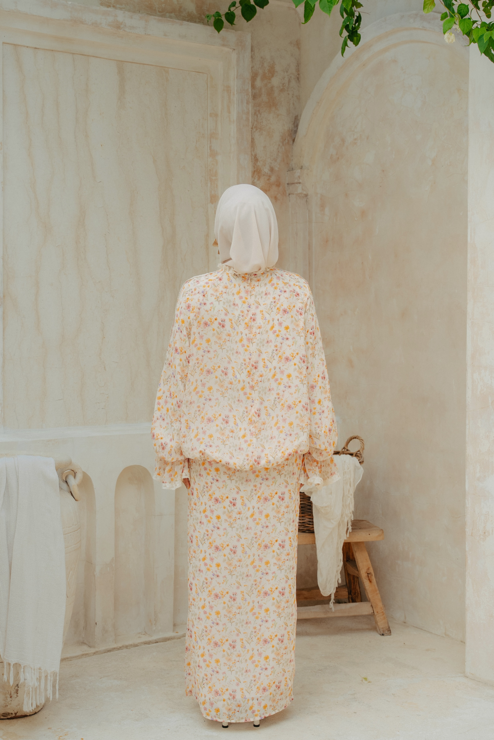 The Celestine Kurung in Destiny Floral