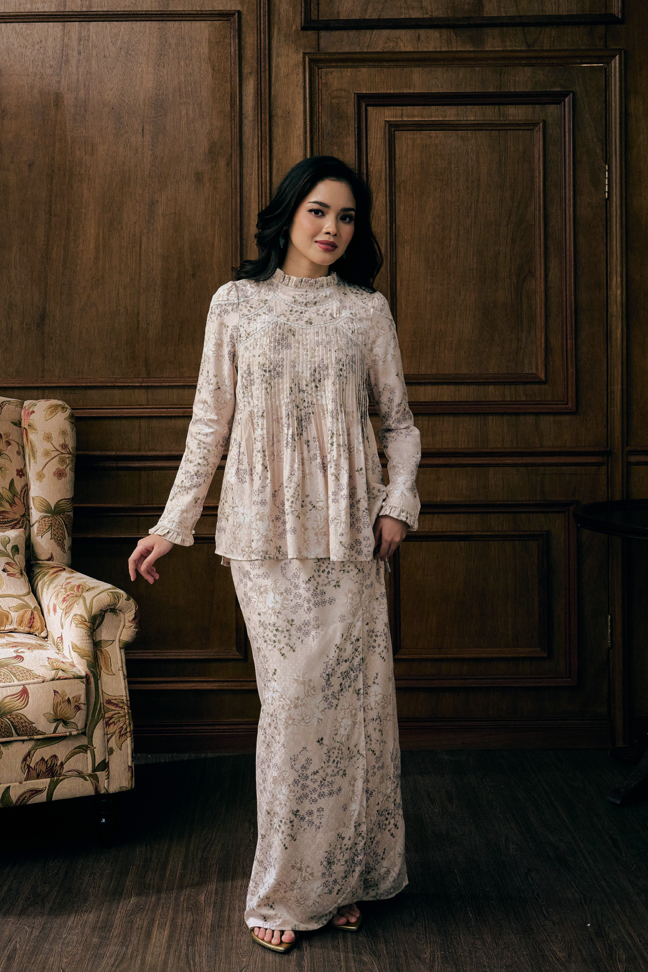 The Tradisi Jannah Kurung in Blush