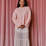 The Heartline Jumper in Sugar Pink