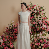 The Rose Skirt In Pearl