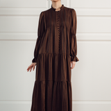 The Holly Dress in Walnut