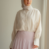 The Joan Shirt In Pink Stripes And Rhinestone