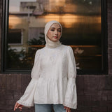 Serene Embroidered Top In Pearl