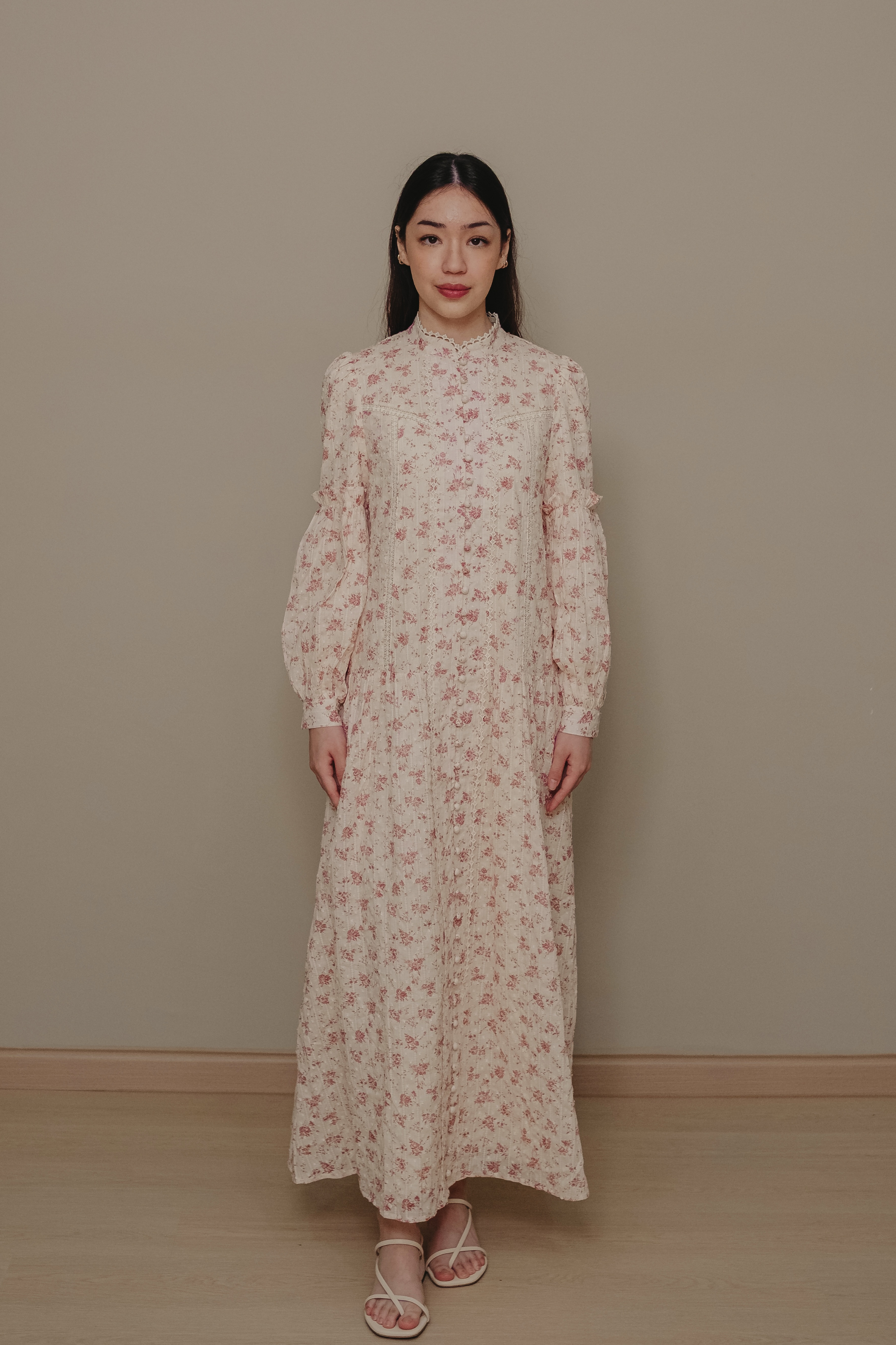 The Lorna Dress In Evening Blush