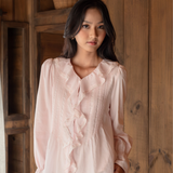 The Evelune Top in Pink