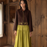 The Adalynn Embroidered Linen Overshirt