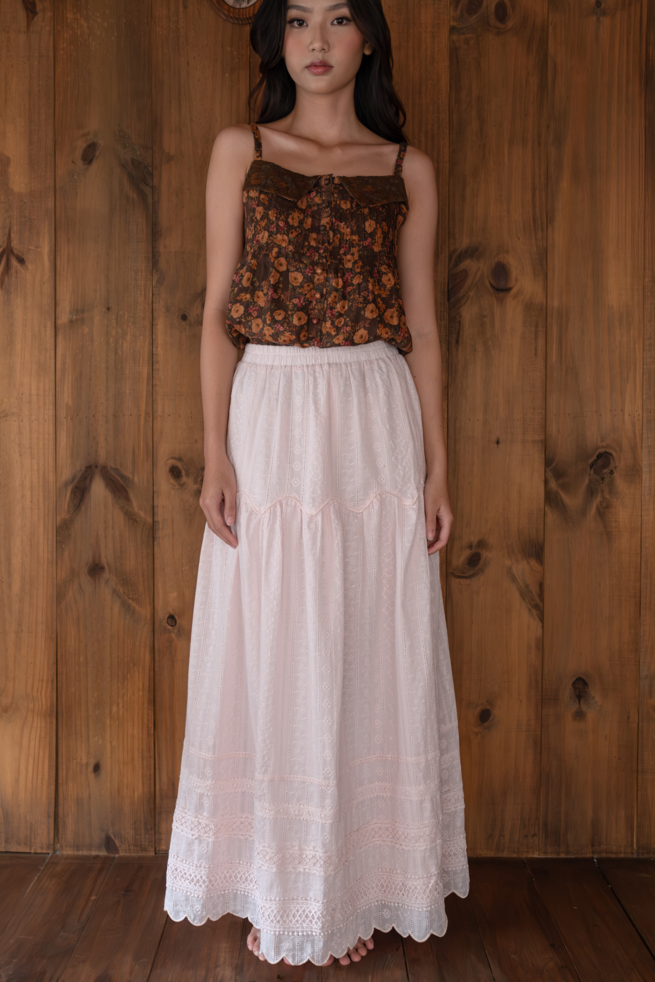 The Edith Skirt in Ballerina Pink