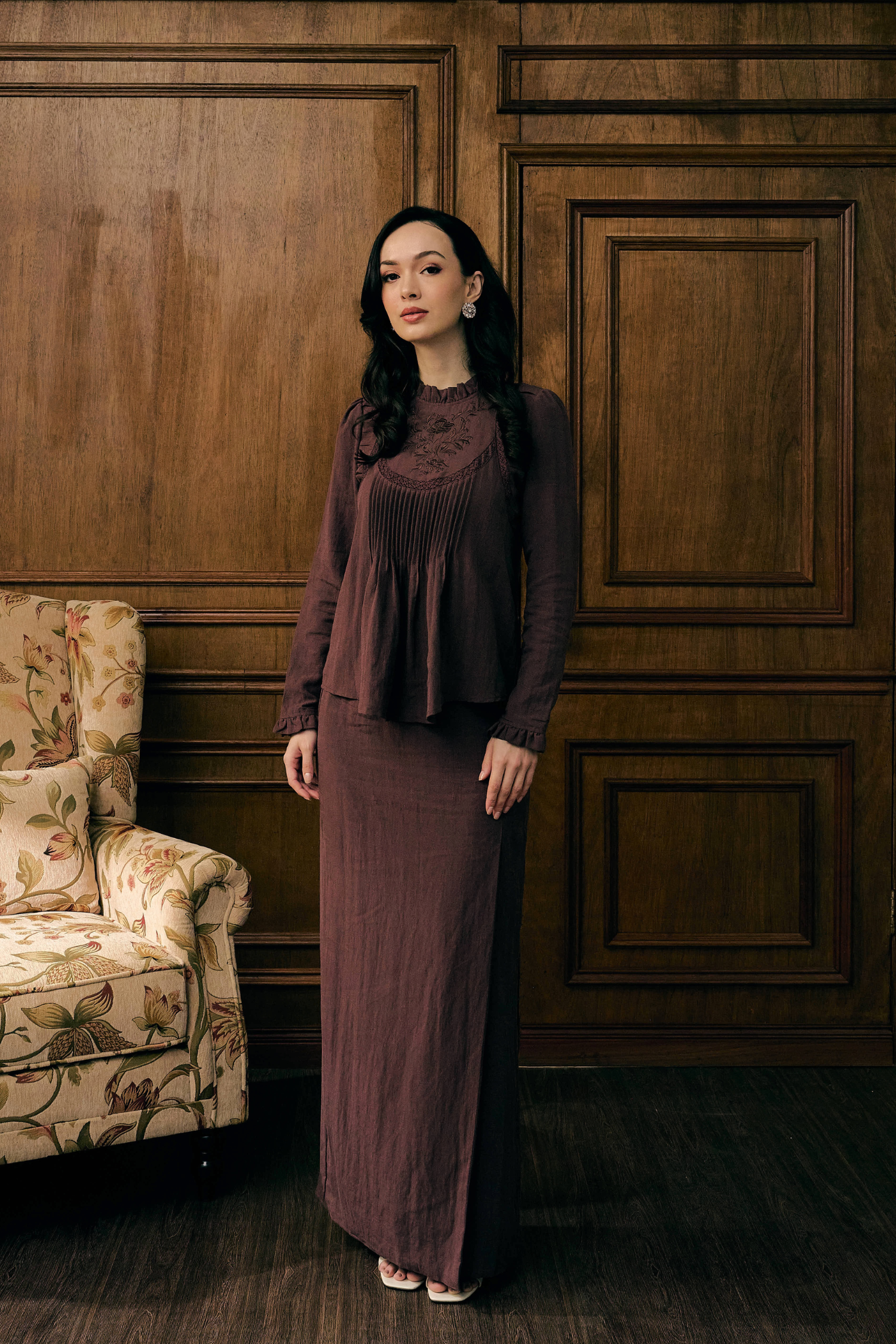 The Mulia Kurung in Deep Purple