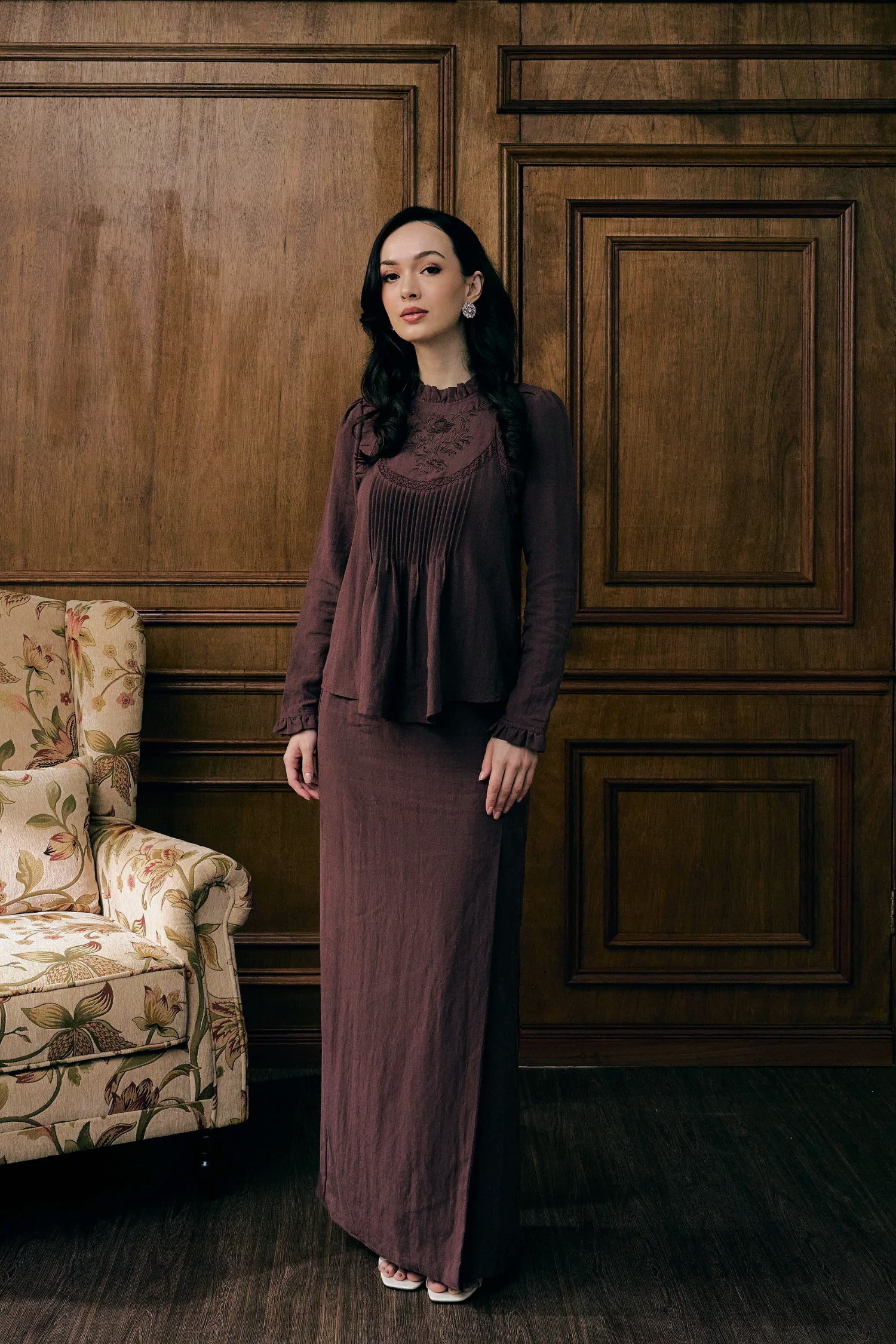 The Mulia Kurung in Deep Purple