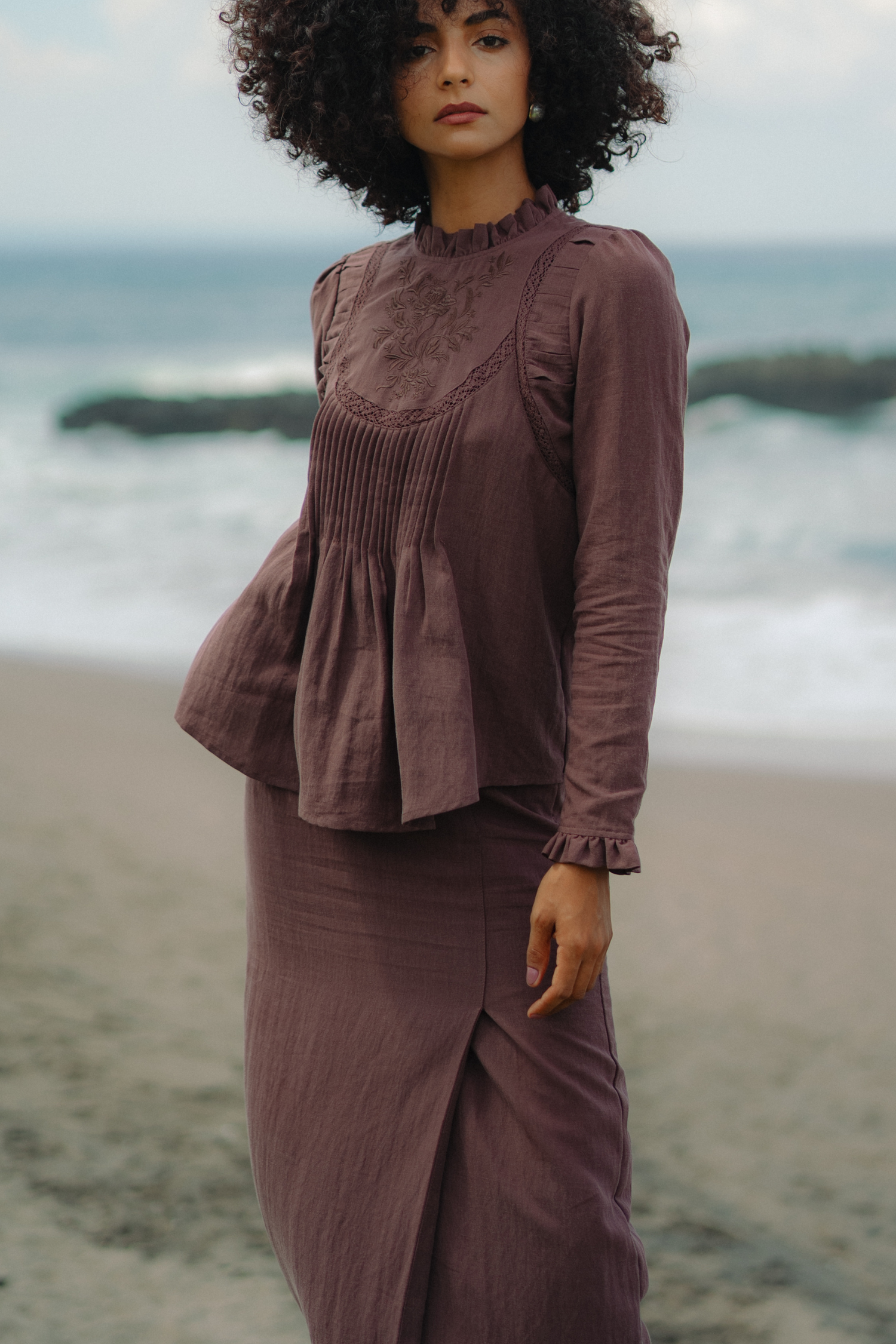 The Mulia Kurung in Deep Purple