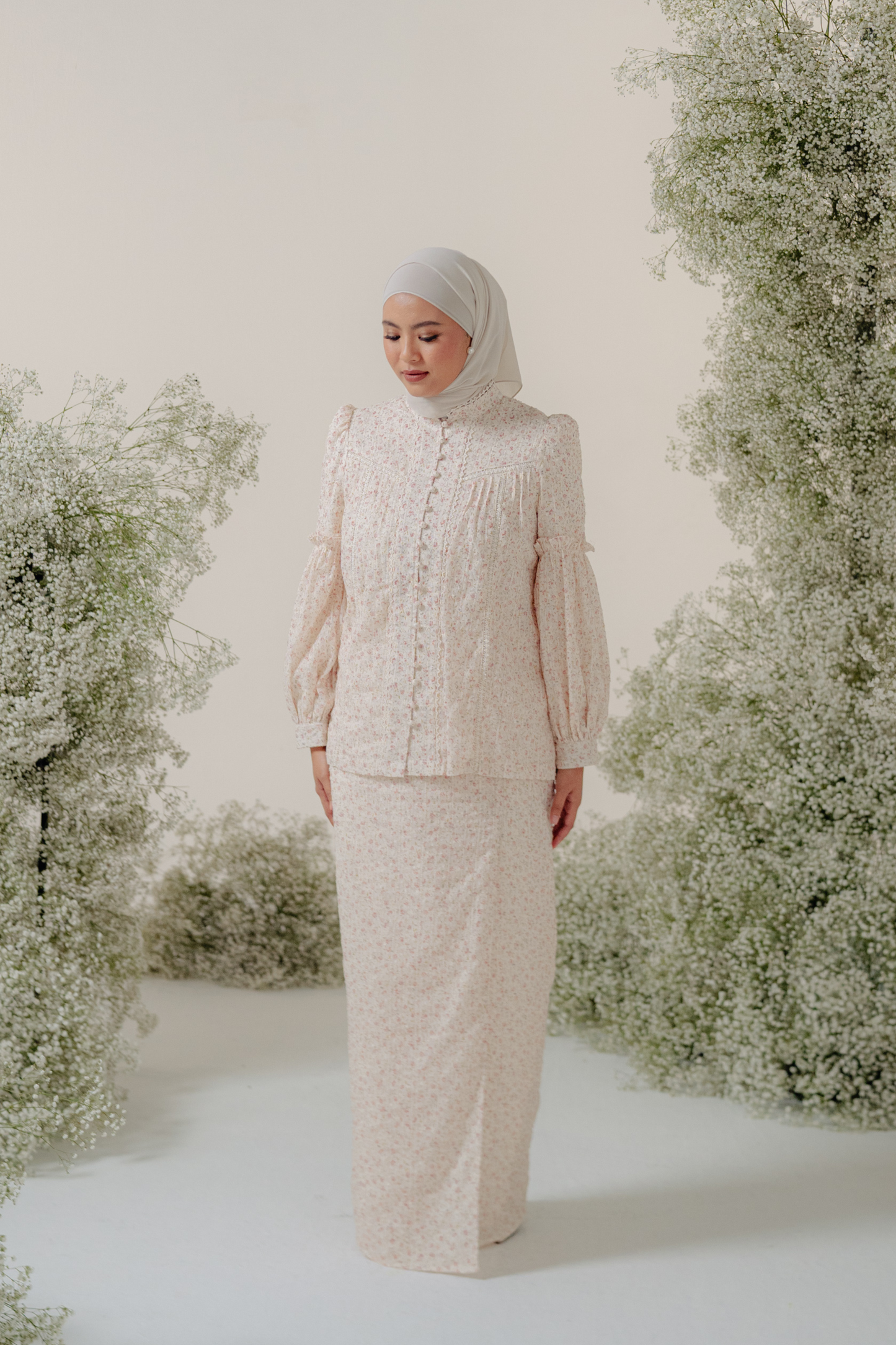 The Lorna Kurung in Blossom Prints