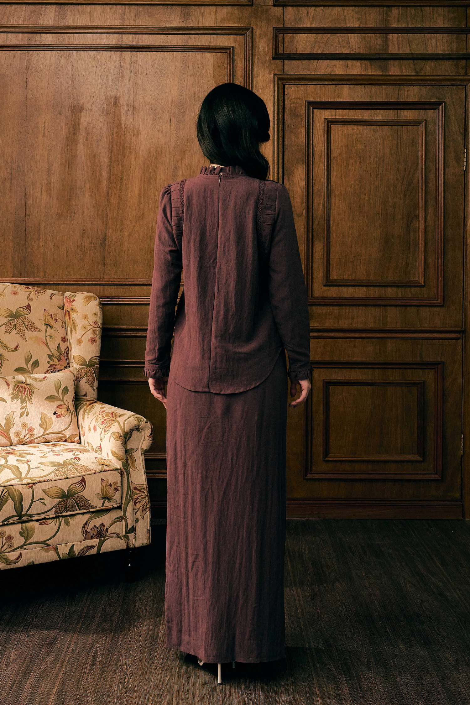 The Mulia Kurung in Deep Purple