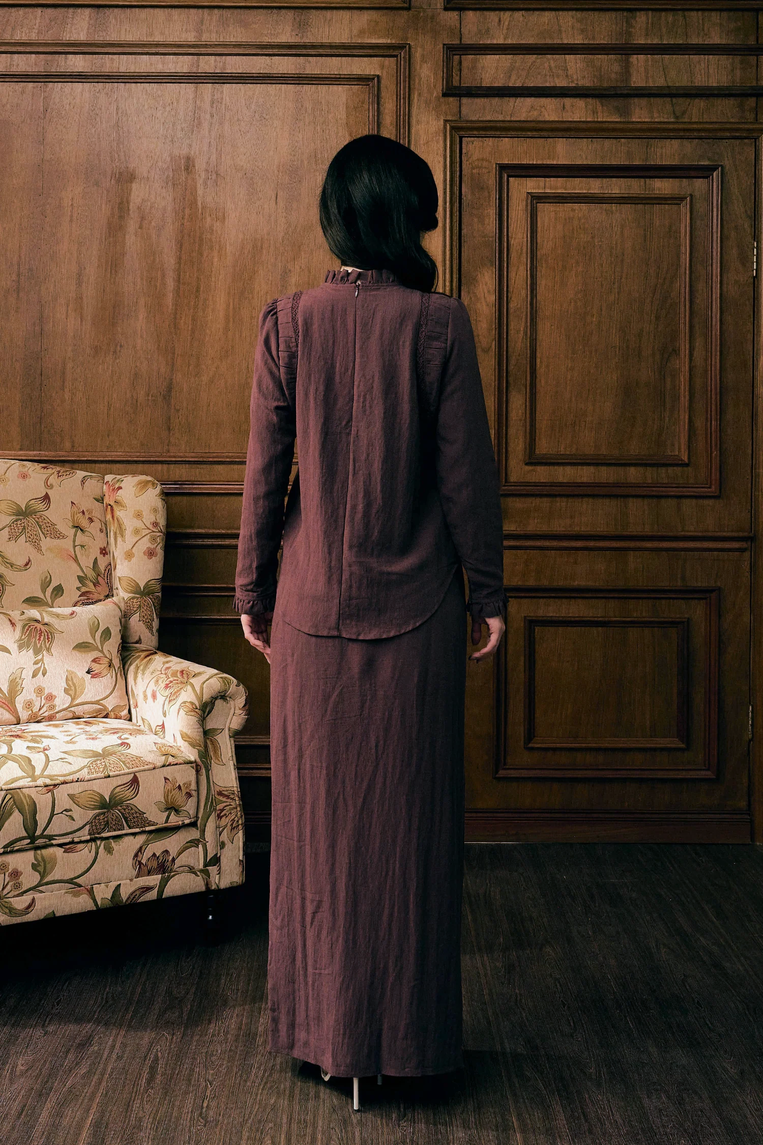 The Mulia Kurung in Deep Purple