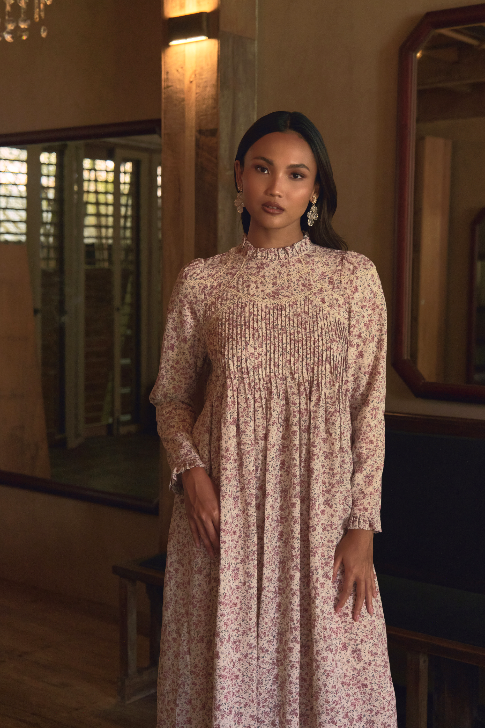 The Jannah Dress In Rose Garden