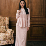 The Mulia Kurung in Dusty Pink
