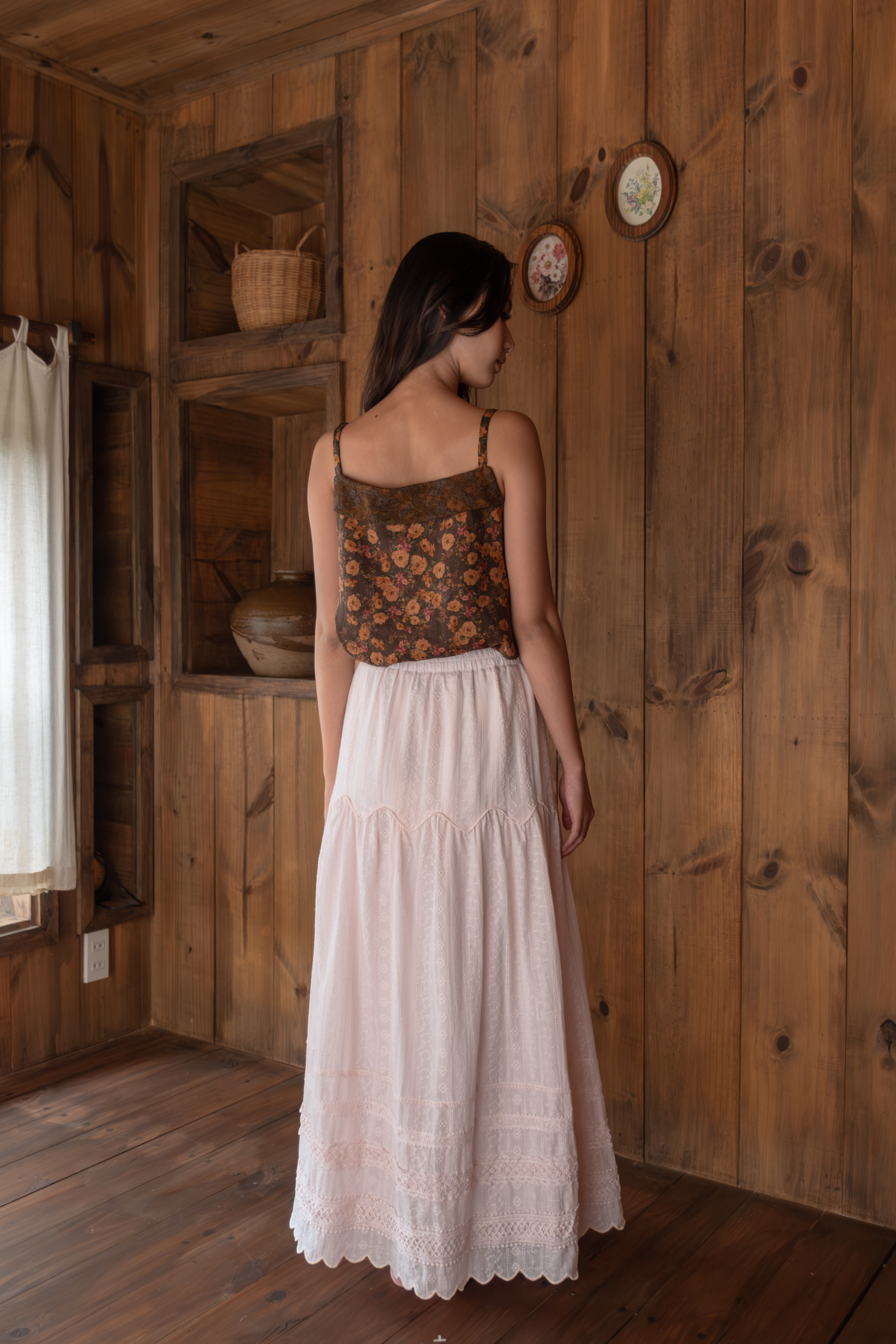 The Edith Skirt in Ballerina Pink