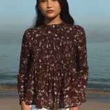 The Jannah Top in Mahogany Bloom