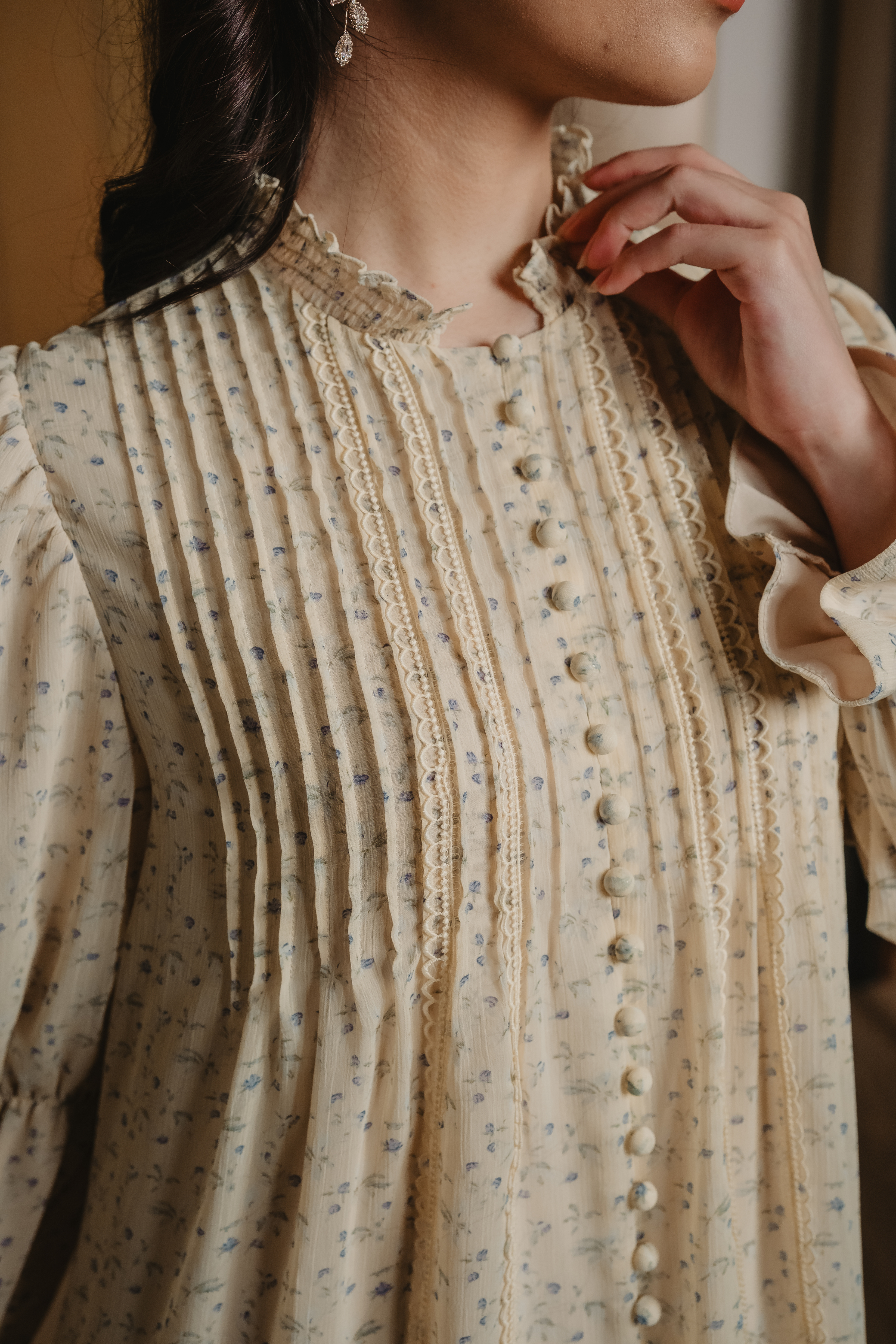 The Holly Dress in Celestine