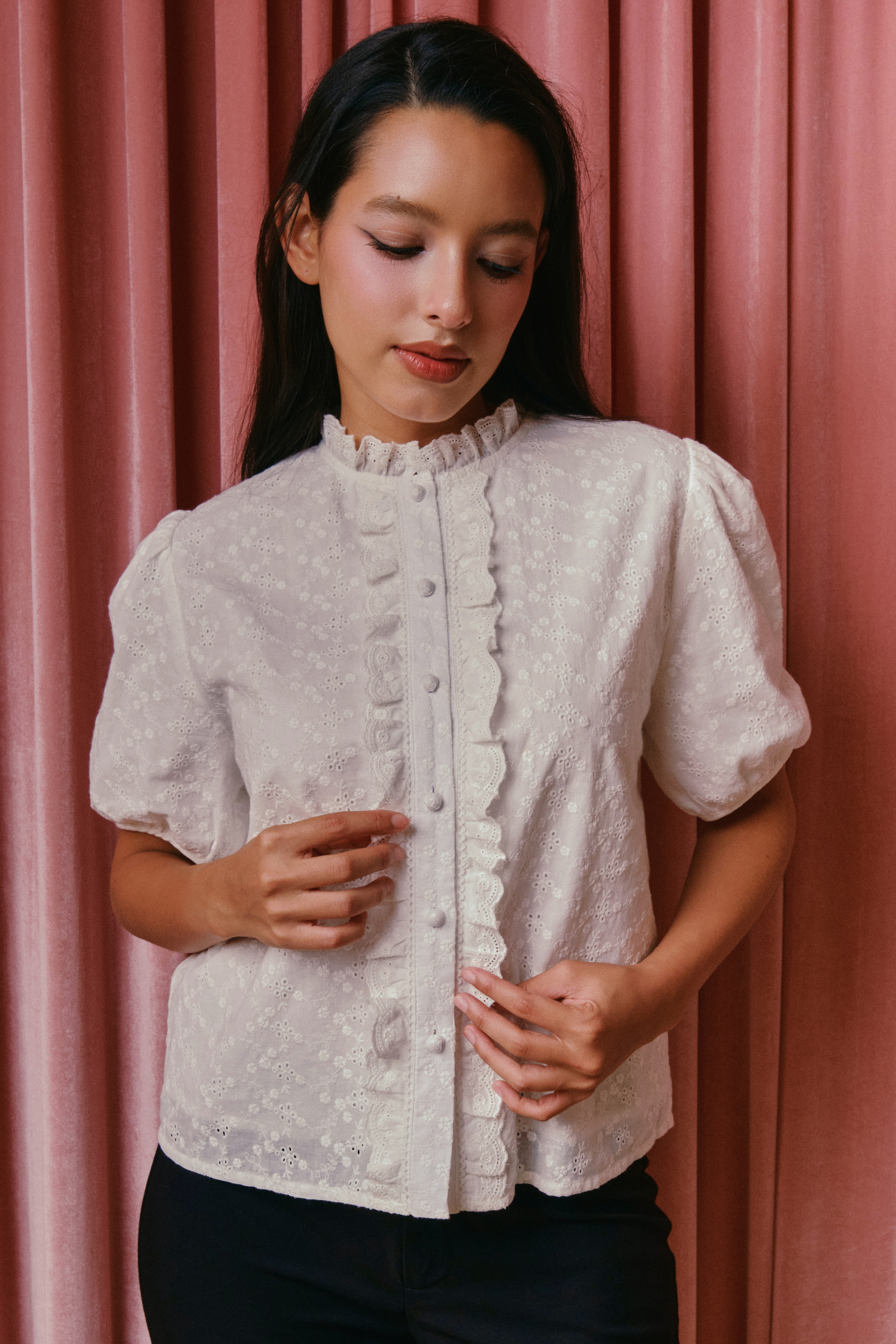The Chantilly Top in White