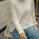 The Jannah Top In White Broderie Anglaise