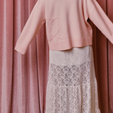 The Heartline Jumper in Sugar Pink