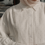 The Joan Subdued Stripes Shirt in Snow