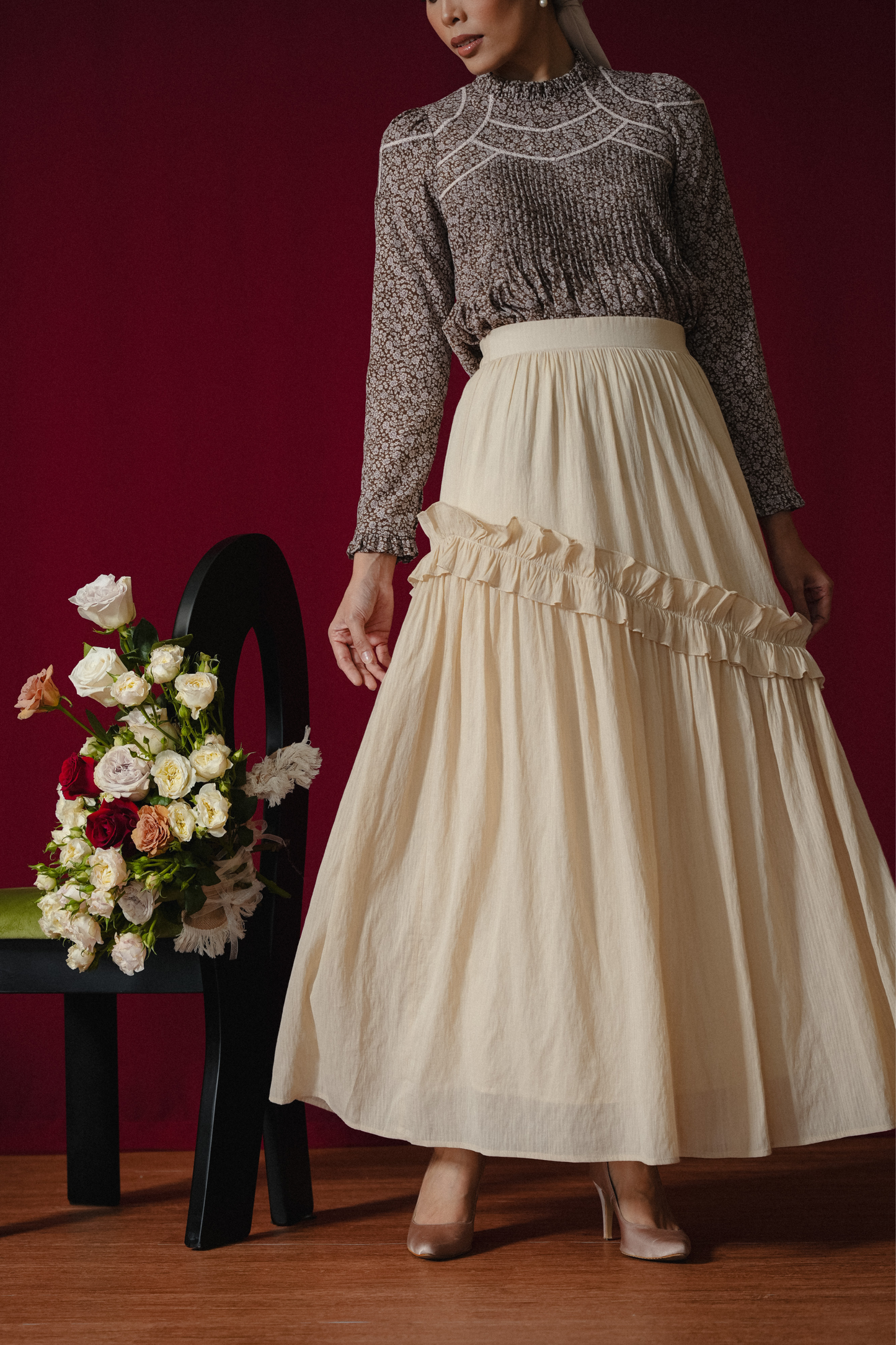 THE ROSE PETAL SKIRT