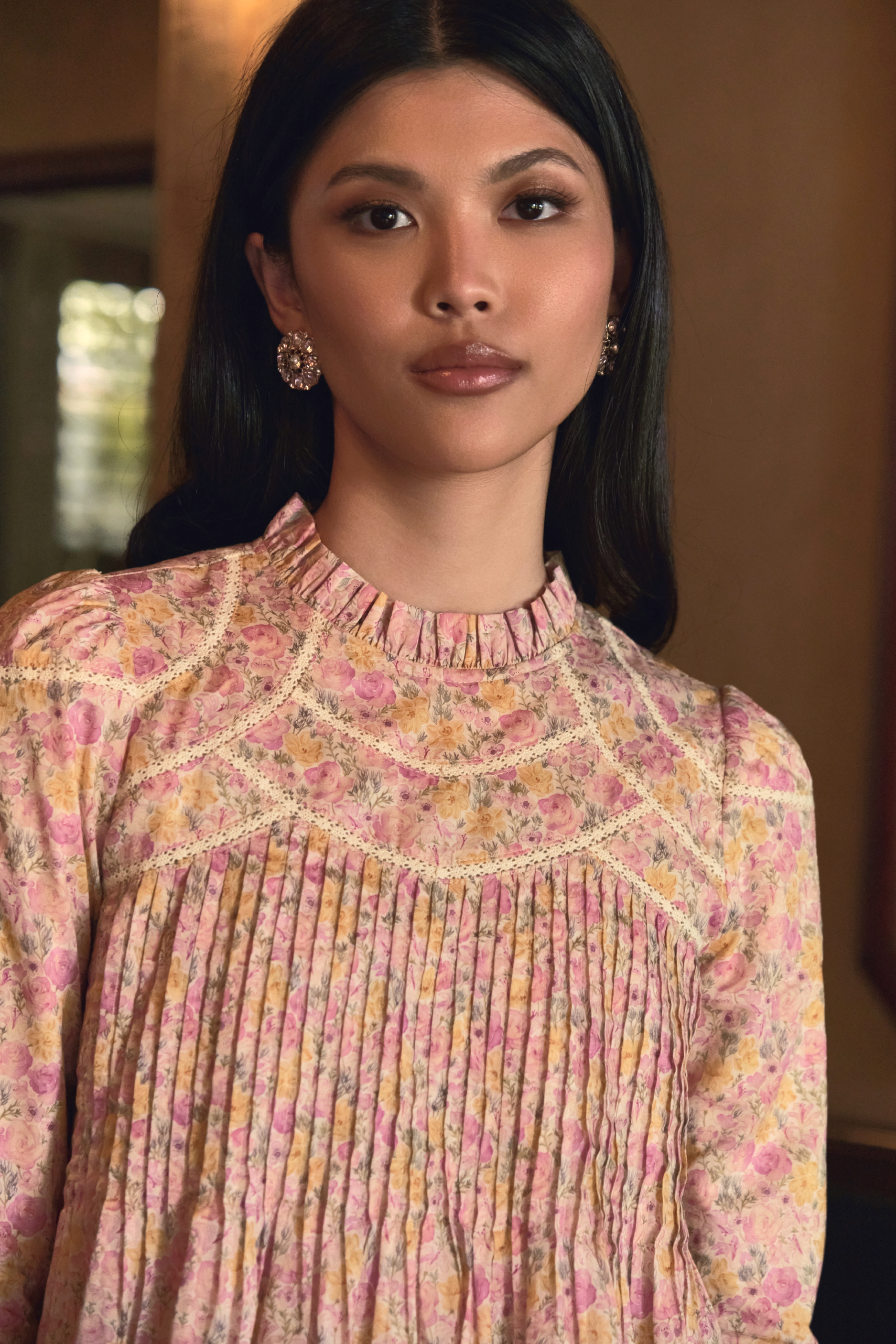 ⁠The Jannah Top in Blush Bloom