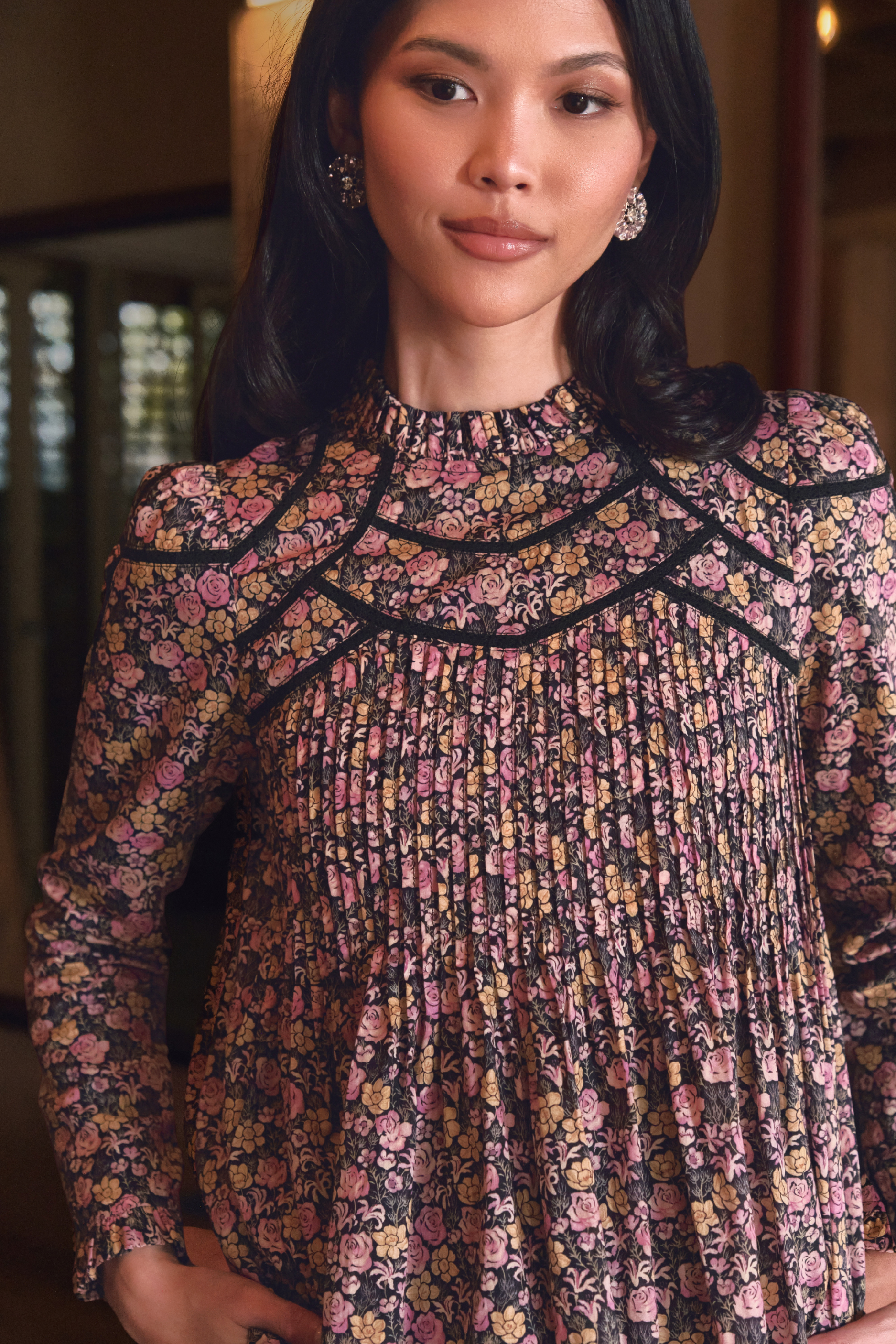 The Jannah Top in Moonlit Bloom