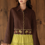 The Adalynn Embroidered Linen Overshirt