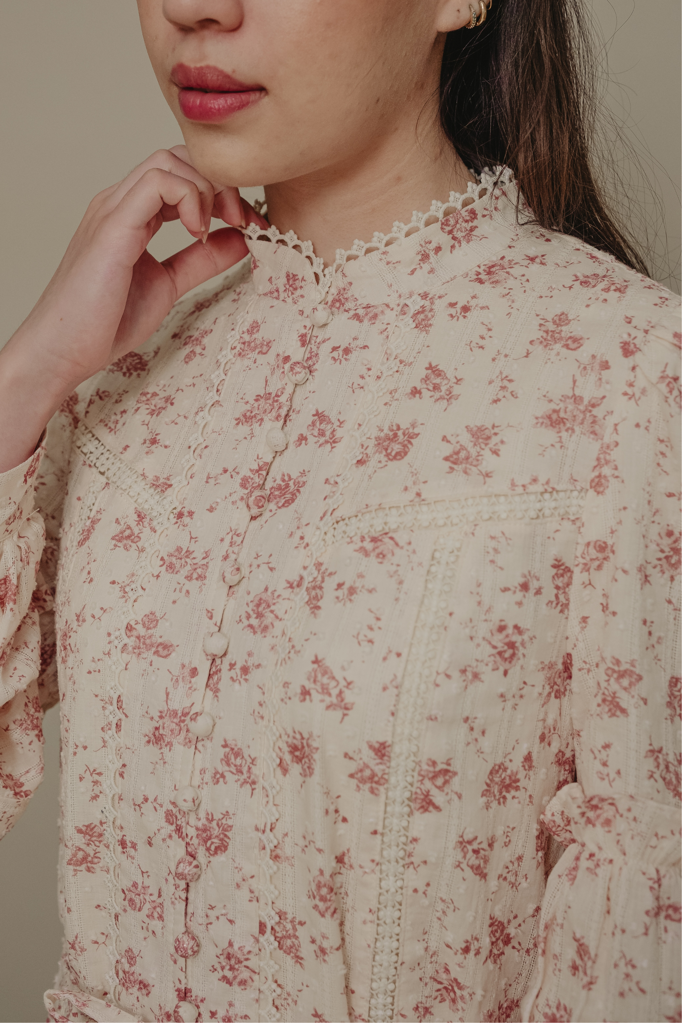 The Lorna Dress In Evening Blush