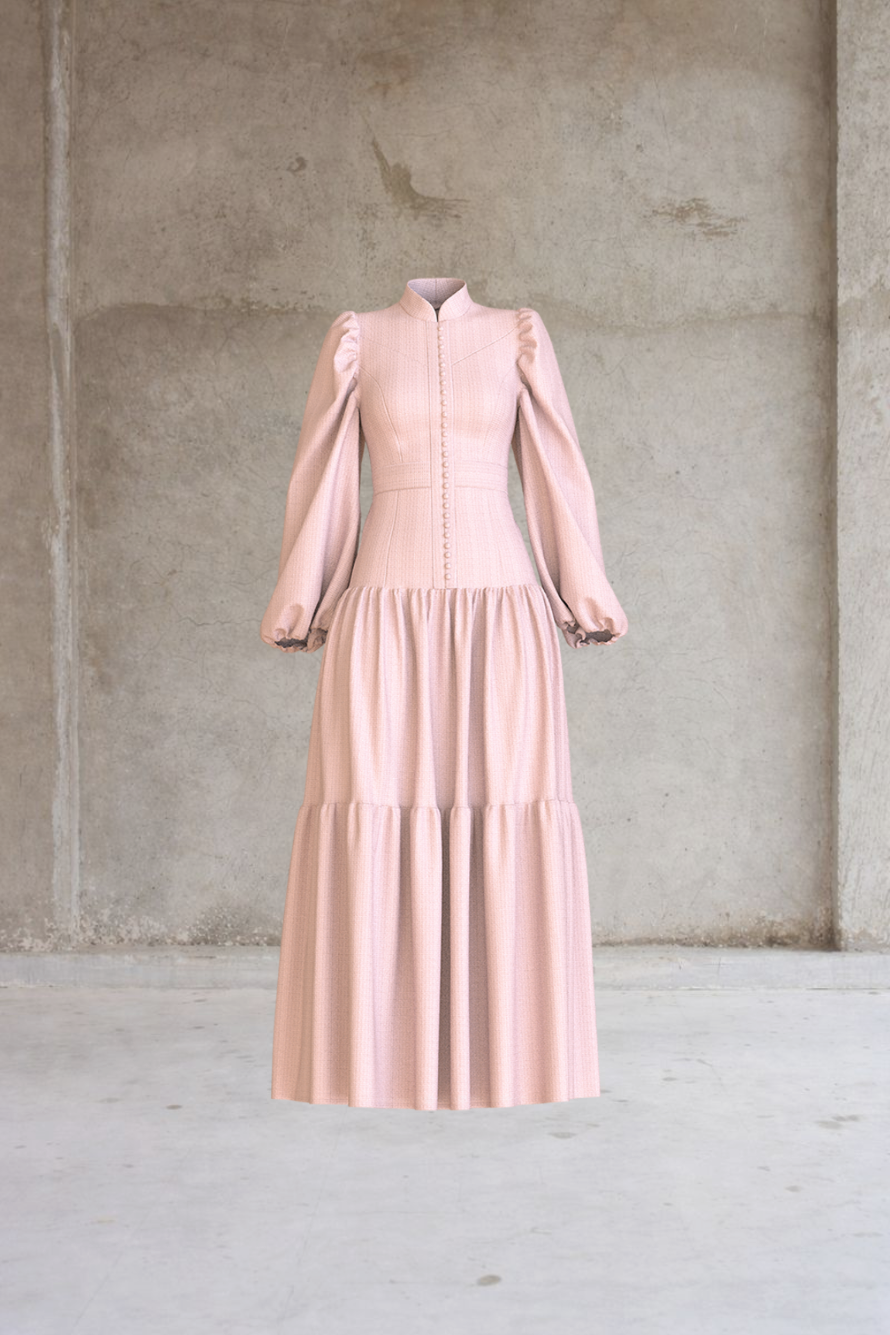 The Opal Dress Silhouette - Baby Pink ™