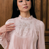 The Mulia Kurung in Dusty Pink