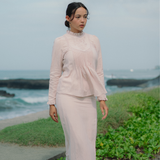 The Mulia Kurung in Dusty Pink