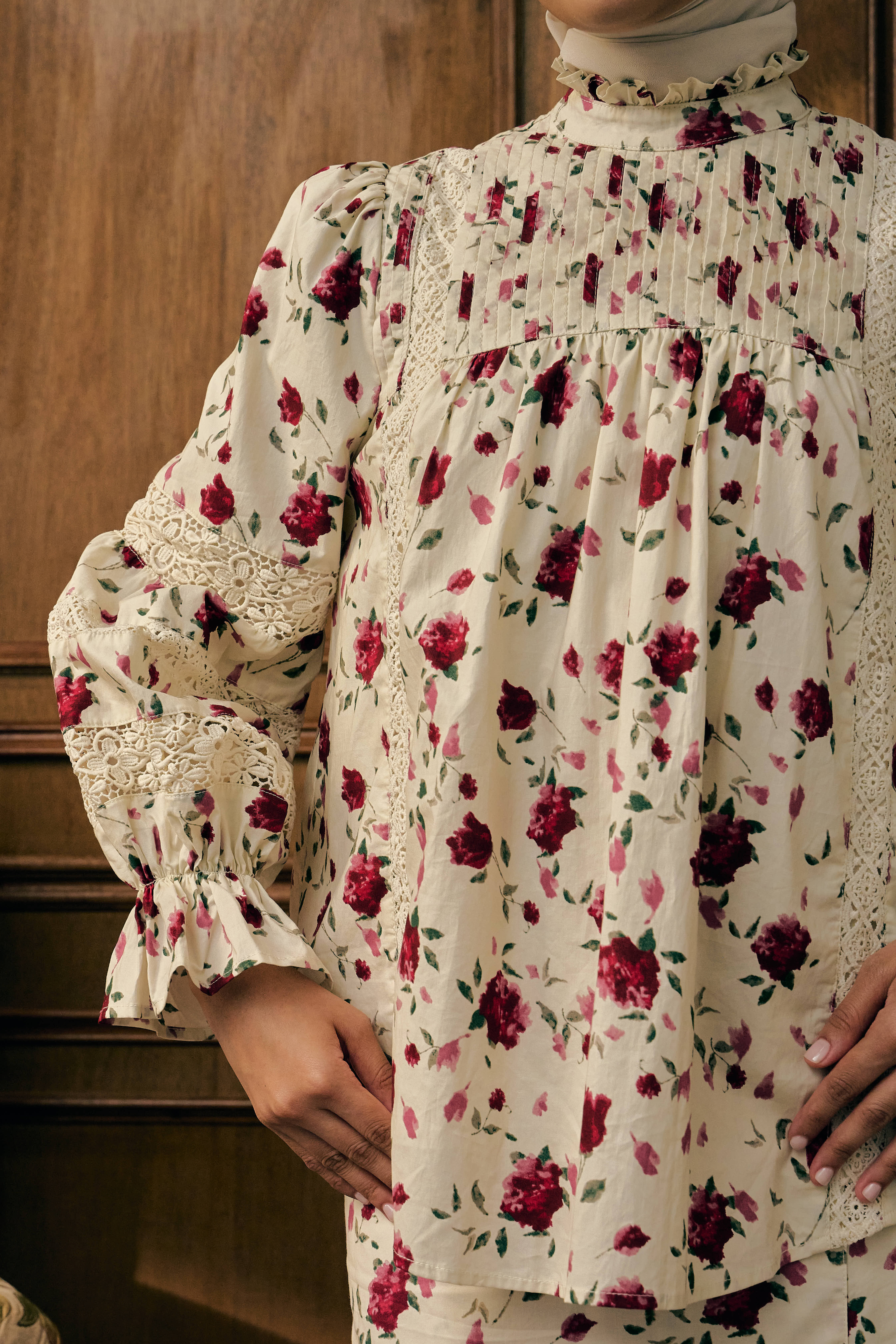 The Solange Kurung in Rouge