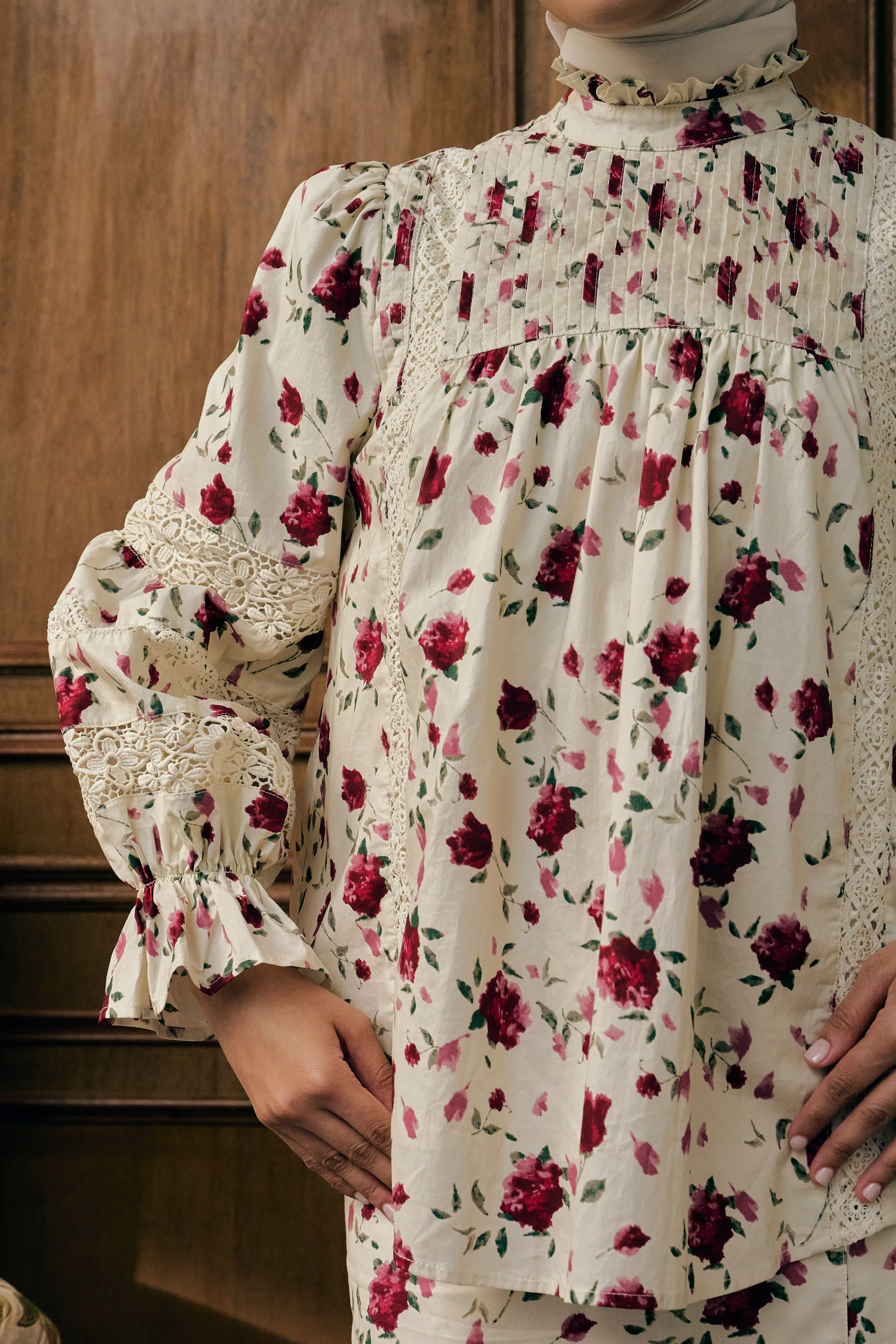 The Solange Kurung in Rouge