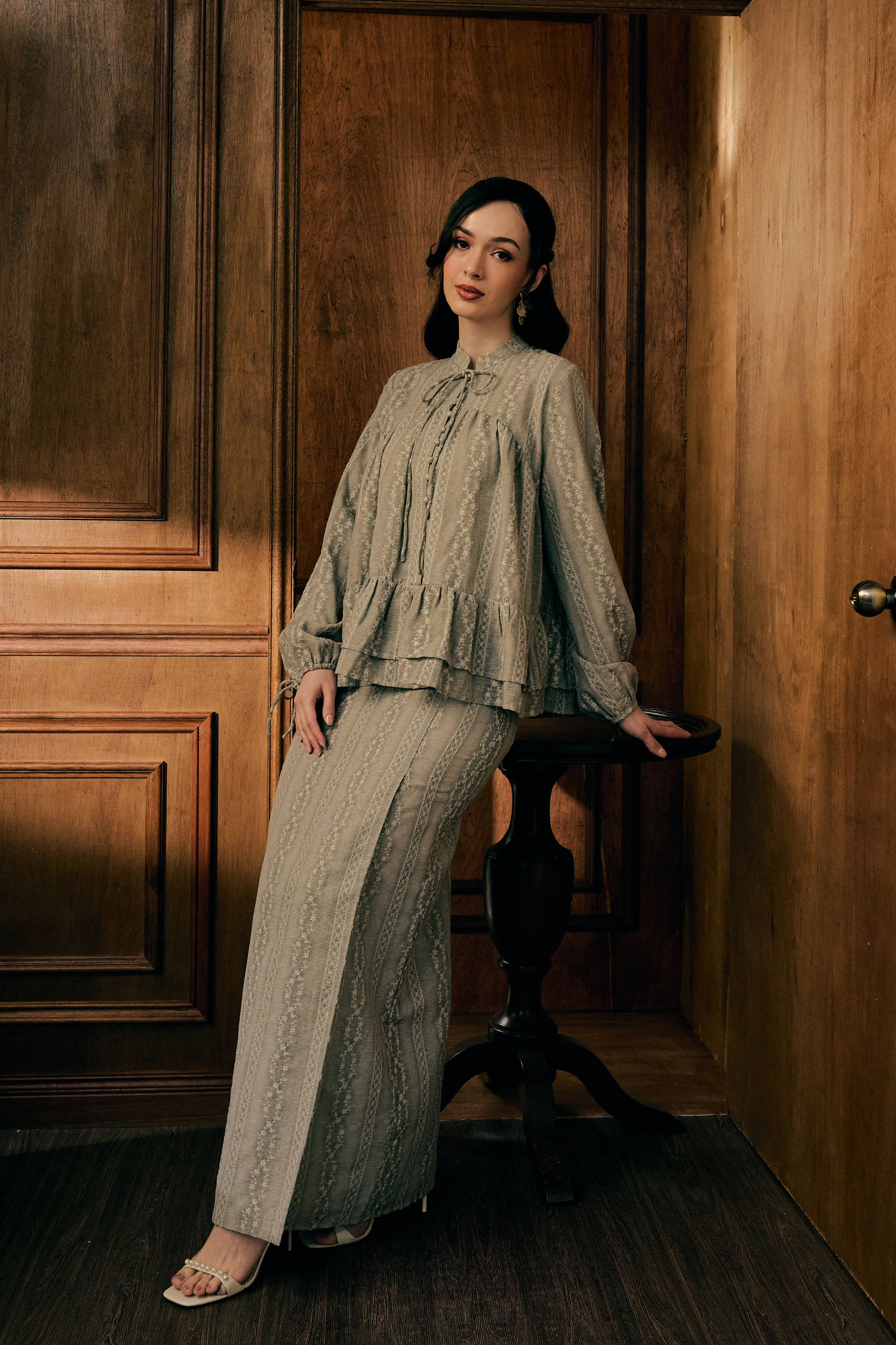 The Charlotte Kurung in Cendre