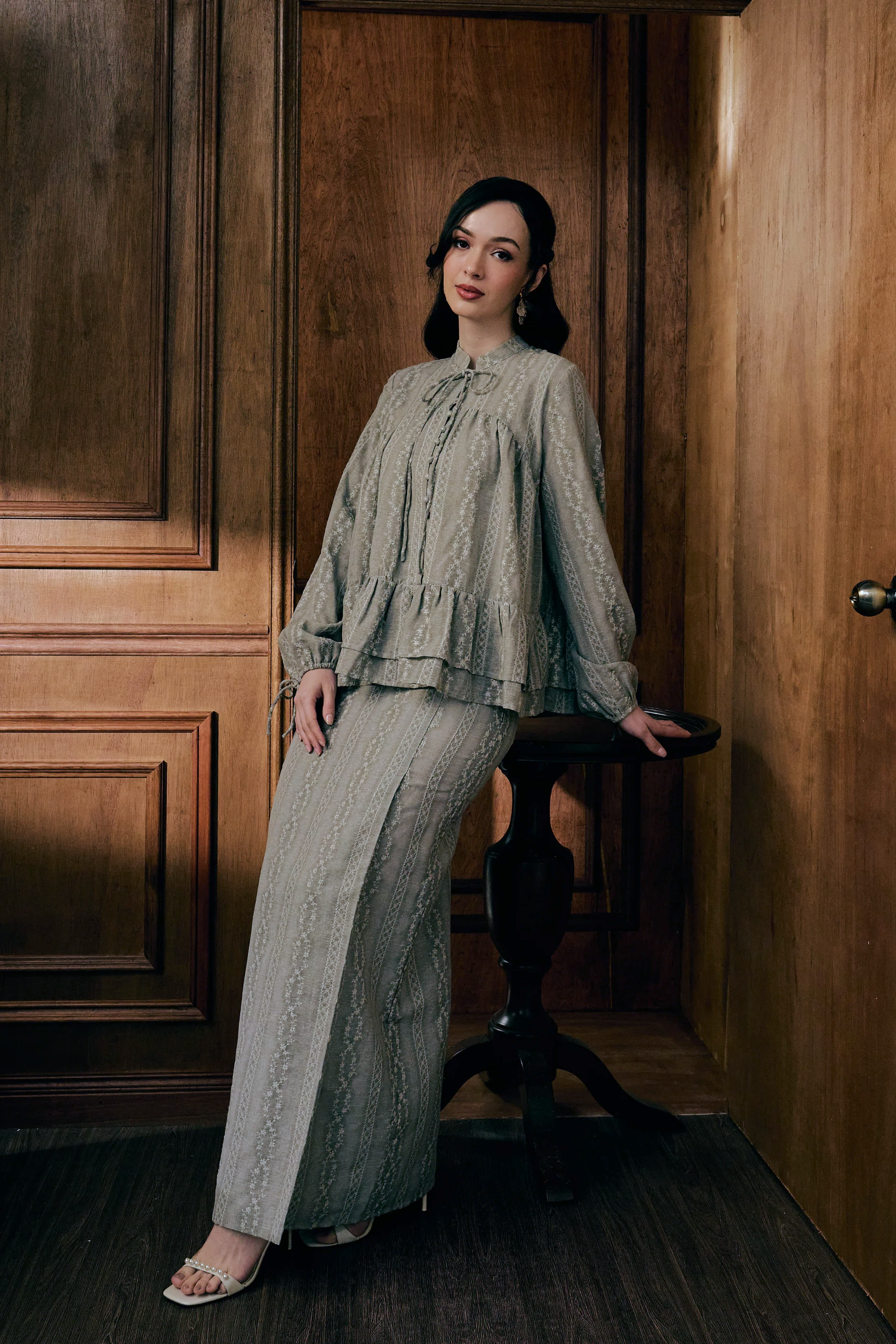 The Charlotte Kurung in Cendre