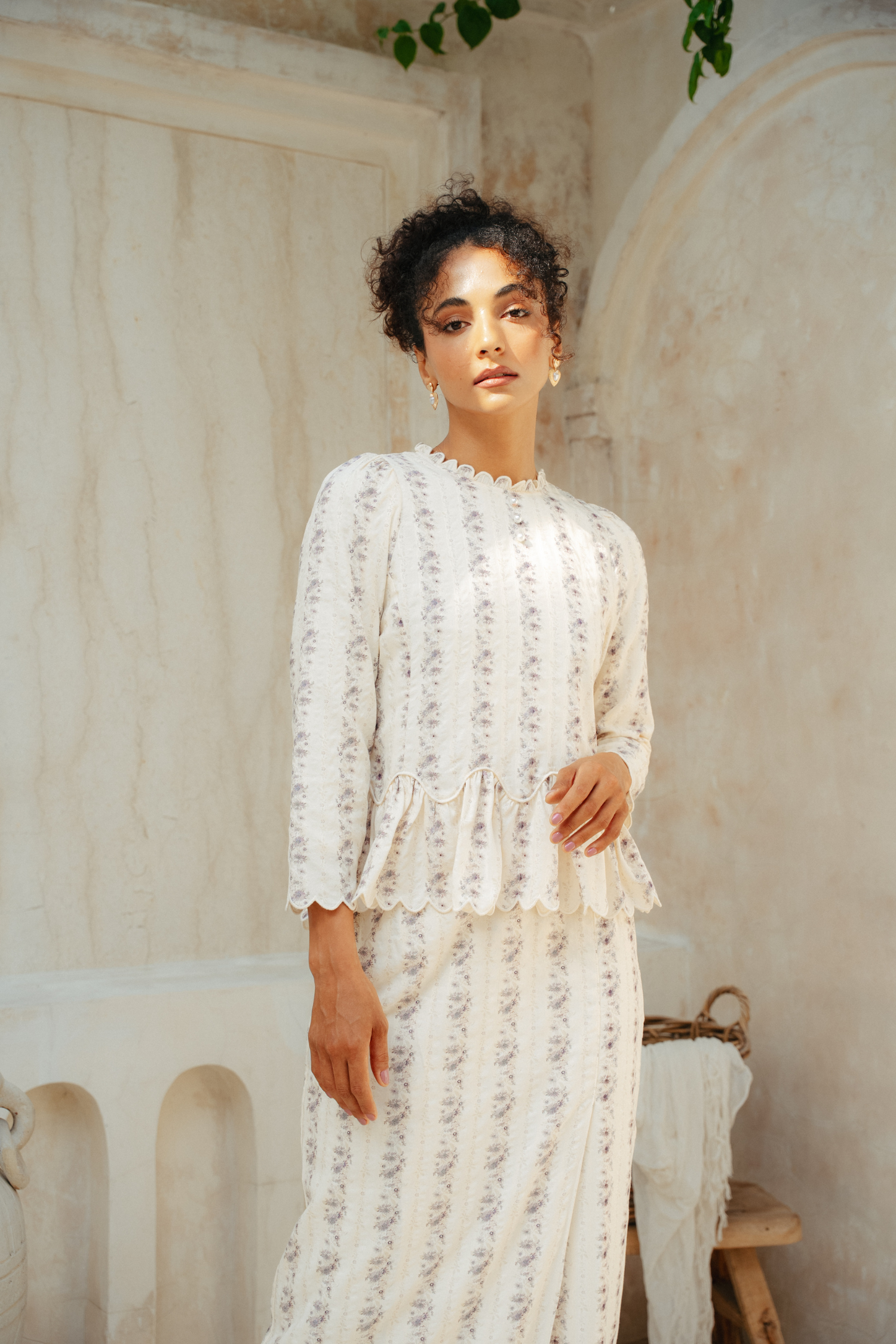 The Edora Kurung in Lavender