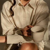 The Joan Rhinestone Shirt in Espresso