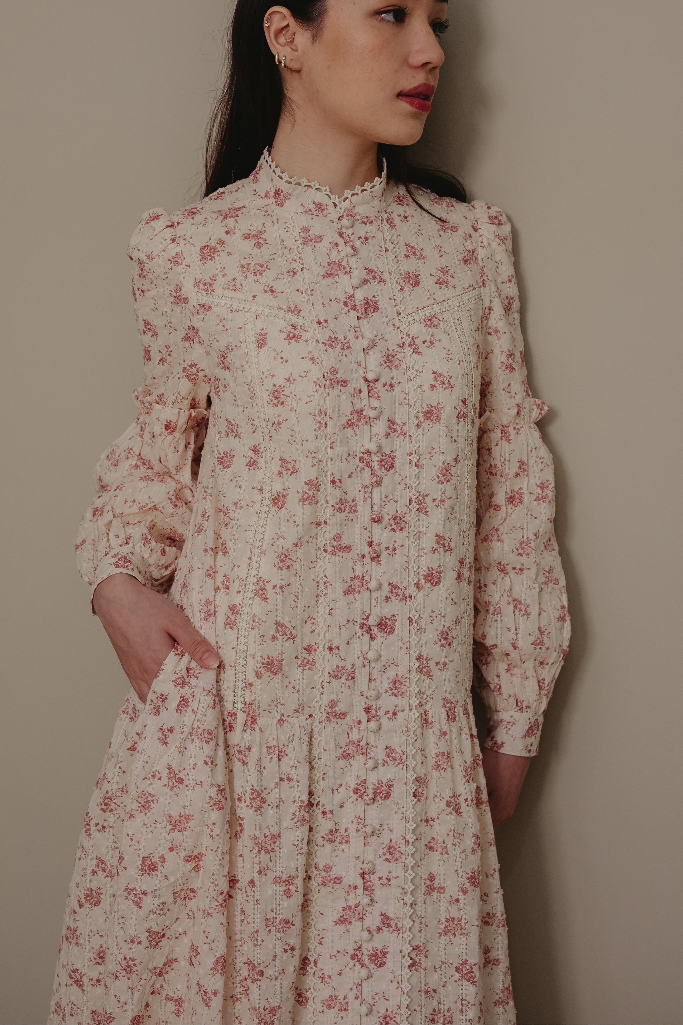 The Lorna Dress In Evening Blush