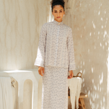 The Thalia Kurung in Dusty Lavender