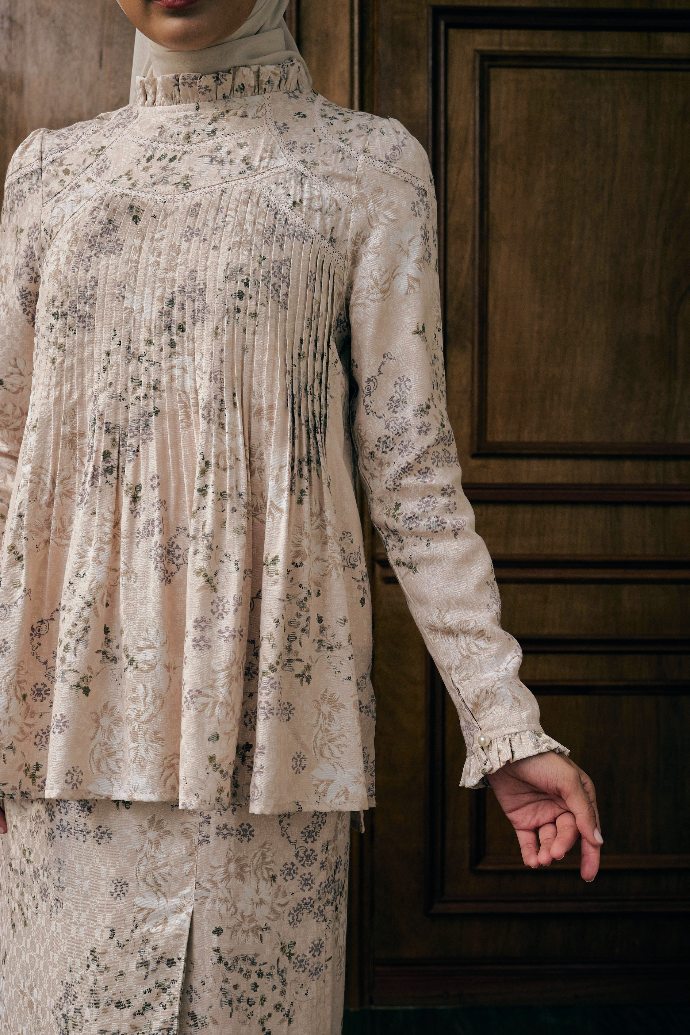 The Tradisi Jannah Kurung in Blush