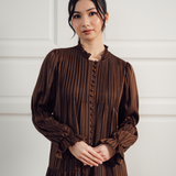 The Holly Dress in Walnut